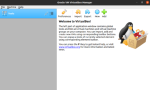 Start VirtualBox